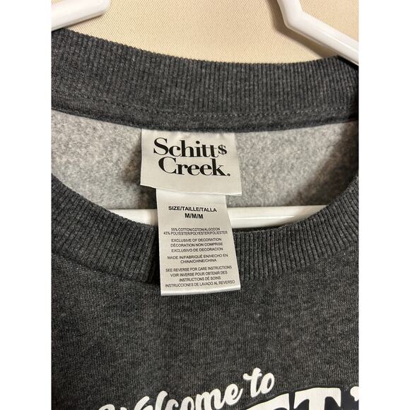 Schitt’s Creek Sweatshirt Men’s Medium TV Show Crewneck Gray - Picture 3 of 4